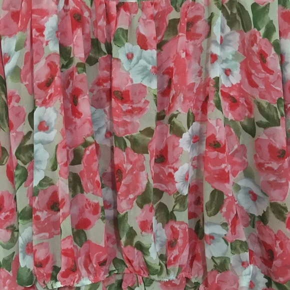 Sheer Floral Open Back Long Sleeve Light Weight Top - Picture 2 of 4